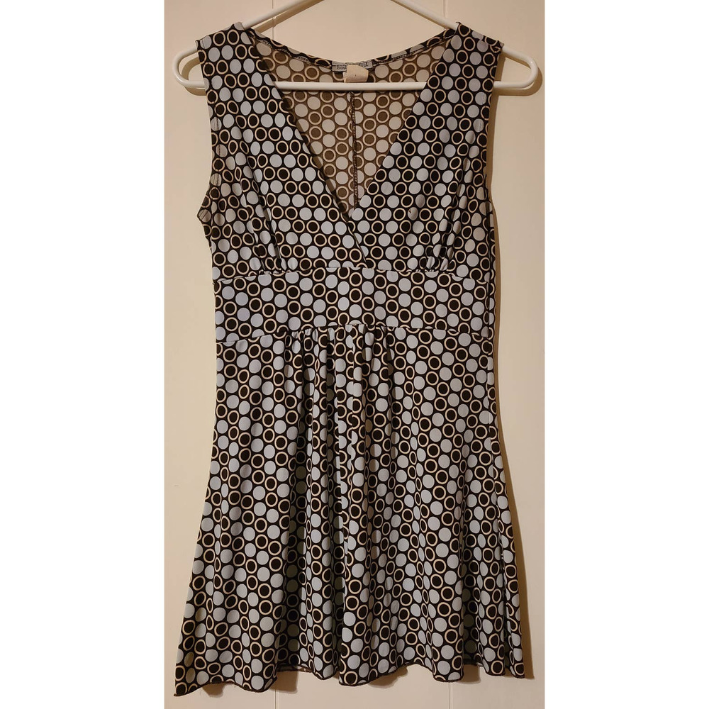 Body Central Shirt Large Polka Dot V-Neck Sleeveless (AI)